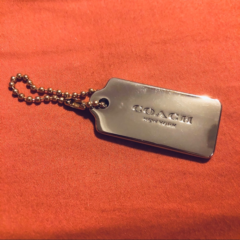 Coach Silver Keychain Brand Tag